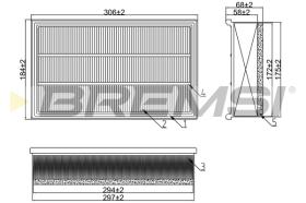 BREMSI FA2178 - FILTRI ARIA - AIR FILTER