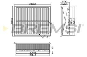 BREMSI FA2179 - FILTRI ARIA - AIR FILTER