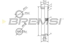 BREMSI FA2186 - FILTRI ARIA - AIR FILTER
