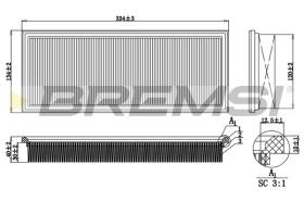 BREMSI FA2192 - FILTRI ARIA - AIR FILTER