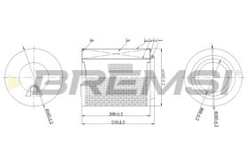 BREMSI FA2199 - FILTRI ARIA - AIR FILTER