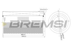 BREMSI FA2210 - FILTRI ARIA - AIR FILTER