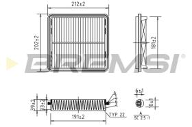 BREMSI FA2238 - FILTRI ARIA - AIR FILTER