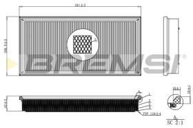 BREMSI FA2249 - FILTRI ARIA - AIR FILTER