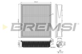 BREMSI FA2260 - FILTRI ARIA - AIR FILTER