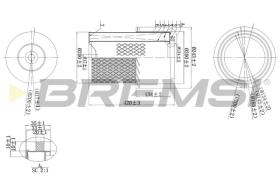 BREMSI FA2274 - FILTRI ARIA - AIR FILTER