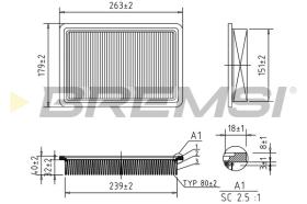 BREMSI FA2290 - FILTRI ARIA - AIR FILTER