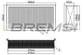 BREMSI FA2292 - FILTRI ARIA - AIR FILTER