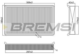 BREMSI FA2313 - FILTRI ARIA - AIR FILTER