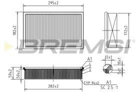 BREMSI FA2319 - FILTRI ARIA - AIR FILTER