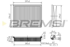 BREMSI FA2320 - FILTRI ARIA - AIR FILTER