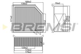 BREMSI FA2321 - FILTRI ARIA - AIR FILTER