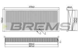 BREMSI FA2323 - FILTRI ARIA - AIR FILTER