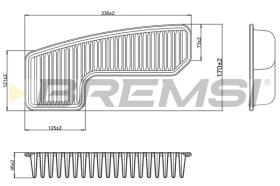 BREMSI FA2326 - FILTRI ARIA - AIR FILTER