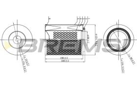 BREMSI FA2328 - FILTRI ARIA - AIR FILTER