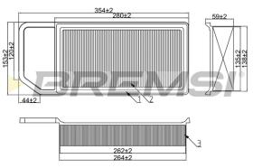 BREMSI FA2329 - FILTRI ARIA - AIR FILTER
