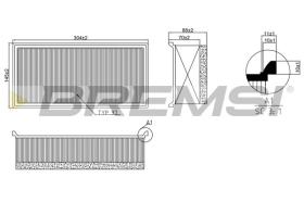 BREMSI FA2340 - FILTRI ARIA - AIR FILTER