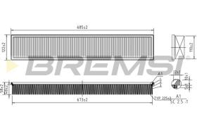 BREMSI FA2343 - FILTRI ARIA - AIR FILTER