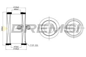 BREMSI FA2346 - FILTRI ARIA - AIR FILTER