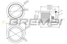 BREMSI FA2347 - FILTRI ARIA - AIR FILTER
