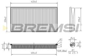BREMSI FA2392 - FILTRI ARIA - AIR FILTER