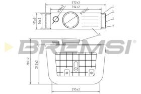 BREMSI FA2400 - FILTRI ARIA - AIR FILTER
