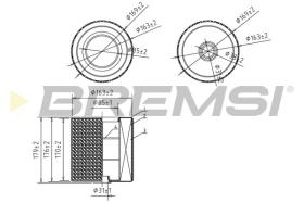 BREMSI FA2402 - FILTRI ARIA - AIR FILTER
