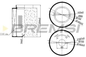 BREMSI FA2405 - FILTRI ARIA - AIR FILTER