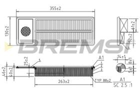 BREMSI FA2409 - FILTRI ARIA - AIR FILTER