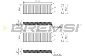 BREMSI FC0071A - FILTRI ABITACOLO - CABIN FILTER