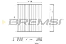 BREMSI FC0075C - FILTRI ABITACOLO - CABIN FILTER