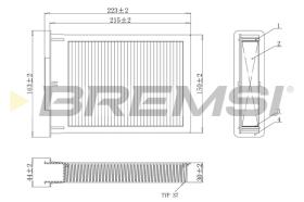 BREMSI FC0077 - FILTRI ABITACOLO - CABIN FILTER