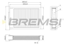 BREMSI FC0077C - FILTRI ABITACOLO - CABIN FILTER