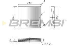 BREMSI FC0078A - FILTRI ABITACOLO - CABIN FILTER