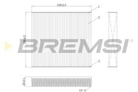 BREMSI FC0078C - FILTRI ABITACOLO - CABIN FILTER