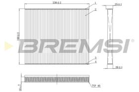 BREMSI FC0079 - FILTRI ABITACOLO - CABIN FILTER