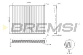 BREMSI FC0079A - FILTRI ABITACOLO - CABIN FILTER