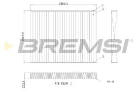 BREMSI FC0081C - FILTRI ABITACOLO - CABIN FILTER
