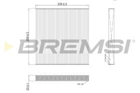 BREMSI FC0082C - FILTRI ABITACOLO - CABIN FILTER