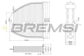BREMSI FC0083A - FILTRI ABITACOLO - CABIN FILTER