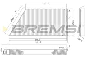 BREMSI FC0088 - FILTRI ABITACOLO - CABIN FILTER