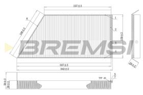 BREMSI FC0088C - FILTRI ABITACOLO - CABIN FILTER