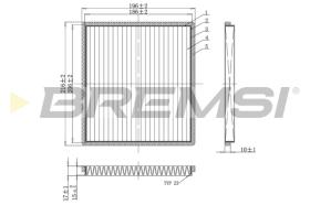 BREMSI FC0089A - FILTRI ABITACOLO - CABIN FILTER
