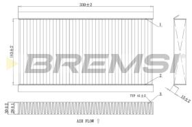 BREMSI FC0090C - FILTRI ABITACOLO - CABIN FILTER