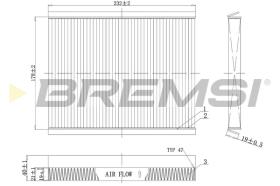 BREMSI FC0091 - FILTRI ABITACOLO - CABIN FILTER