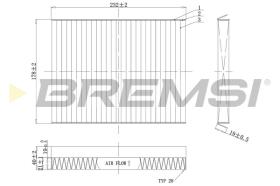 BREMSI FC0091C - FILTRI ABITACOLO - CABIN FILTER