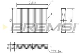 BREMSI FC0092A - FILTRI ABITACOLO - CABIN FILTER