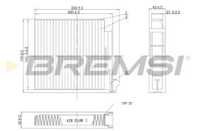 BREMSI FC0093A - FILTRI ABITACOLO - CABIN FILTER