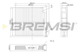 BREMSI FC0093C - FILTRI ABITACOLO - CABIN FILTER