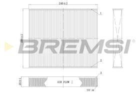 BREMSI FC0094C - FILTRI ABITACOLO - CABIN FILTER